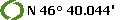 N 46 40.044'